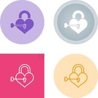 Love lock Vector Icon