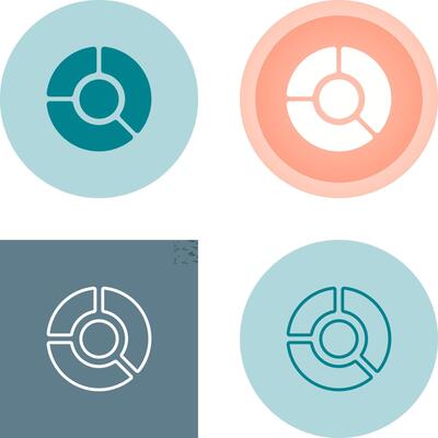 Pie Graph Vector Icon