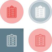 Clipboard Checklist Vector Icon