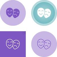 Theatre masks Vector Icon