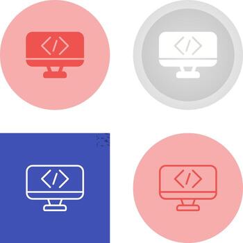 icono de vector de codificación