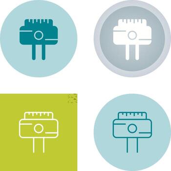 icono de vector de enchufe