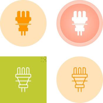 icono de vector de enchufe