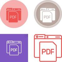 icono de vector de pdf