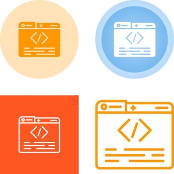 icono de vector de programación