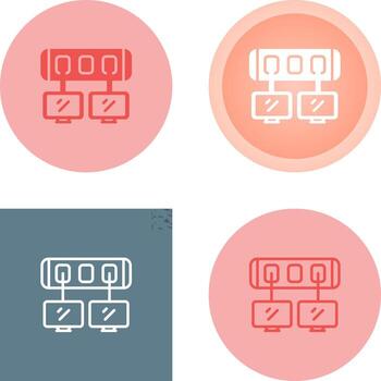 icono de vector de interruptor de red