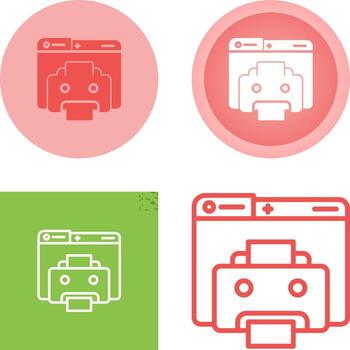 icono de vector de impresora