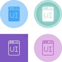 User Interface Design Vector Icon