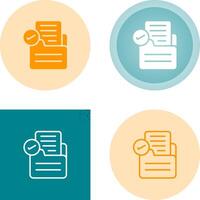 Document Approval Vector Icon