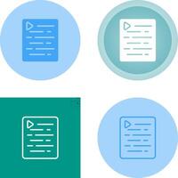 Document Indent Vector Icon