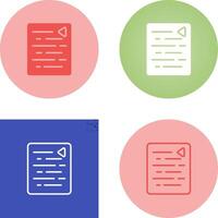 Document Outdent Vector Icon