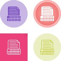 Document Insert Table Vector Icon