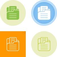 icono de vector de carpeta