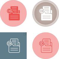 Document Insert Video Vector Icon
