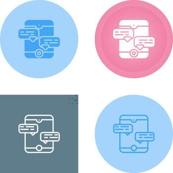 icono de vector de burbuja de discurso