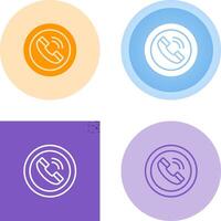 Circle Phone Vector Icon