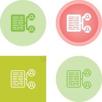 Document Collaboration Vector Icon