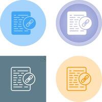 Document Link Vector Icon
