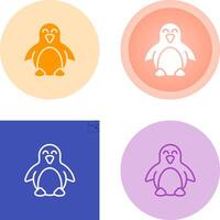 icono de vector de pingüino