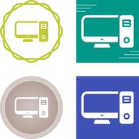 Desktop Computer Vector Icon