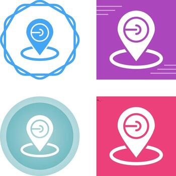 icono de vector de ubicación de mapa