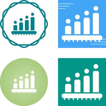 estadístico análisis vector icono