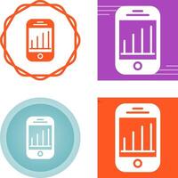 Mobile Analytics Vector Icon