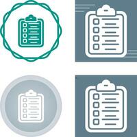 Clipboard Checklist Vector Icon