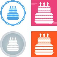 Birthday cake Vector Icon