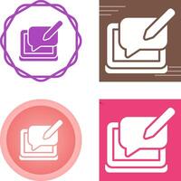 Blog Comment Vector Icon