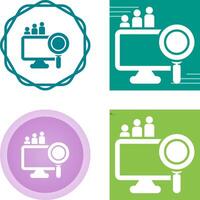 Big Data Analytics Vector Icon