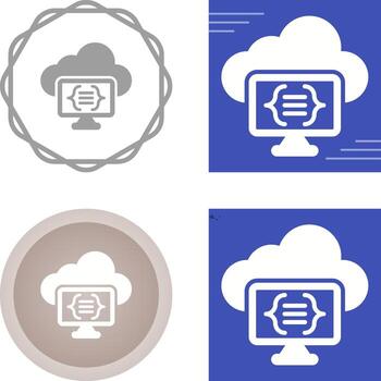 Serverless Computing Vector Icon