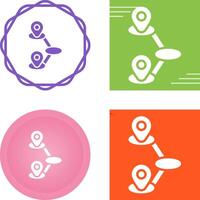 Journey Mapping Vector Icon