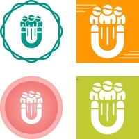 icono de vector de participación del usuario