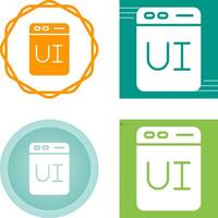 User Interface Design Vector Icon