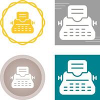 Typewriter Vector Icon