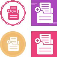 Document Upload Vector Icon
