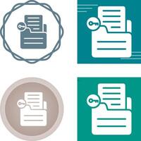 Document Unlock Vector Icon