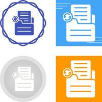 Document Sync Vector Icon