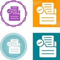 Document Approval Vector Icon