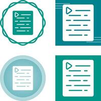 Document Indent Vector Icon