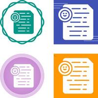 Document Insert Emoji Vector Icon