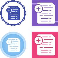 Document Insert Icon Vector Icon