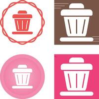 Trash bin Vector Icon