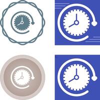 reloj con flecha vector icono