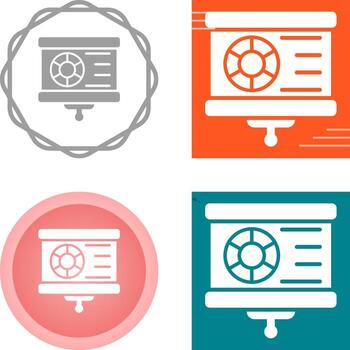icono de vector de visualización de datos