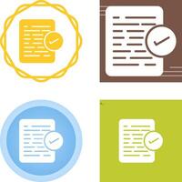 Document Approval Vector Icon