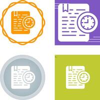 Document Expiration Vector Icon