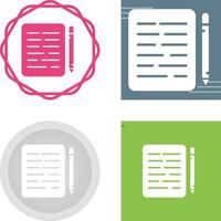 Document Editing Vector Icon