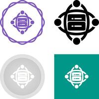 Cluster Server Vector Icon